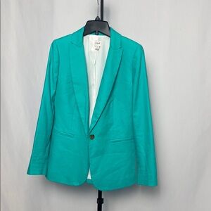 (NWOT) J.Crew Factory Linen-blend one-button blazer